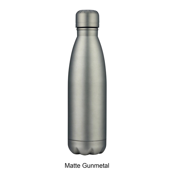 Matte Gunmetal color option for 17 Oz. Swig Stainless Steel Double Wall Water Bottle Tumbler