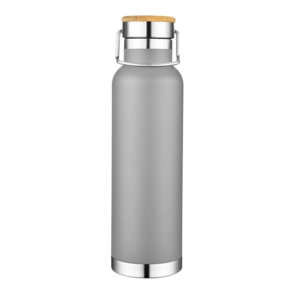 Gray color option for 22 Oz. Double Wall Ss Vacuum Water Bottle W/Bamboo Lid