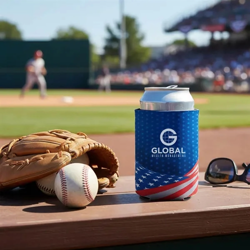 Photo of Flag Design Collapsible 12 Oz Can Cooler