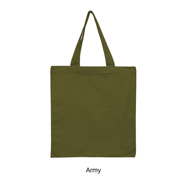 Army color option for 6 Oz. 100% Cotton Canvas Tote Bag