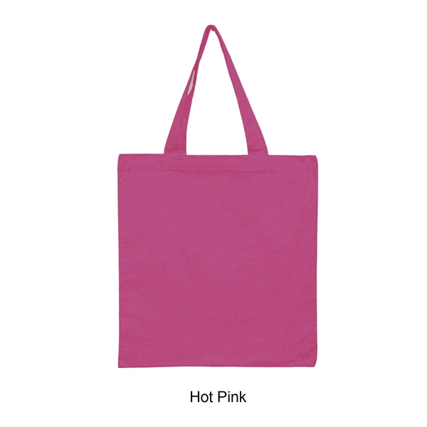 Hot Pink color option for 6 Oz. 100% Cotton Canvas Tote Bag