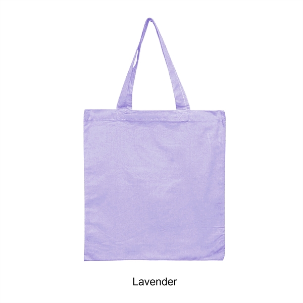 Lavender color option for 6 Oz. 100% Cotton Canvas Tote Bag
