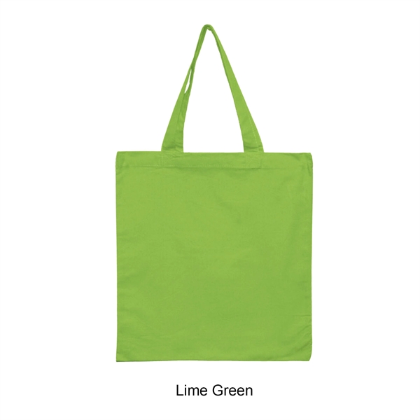 Lime Green color option for 6 Oz. 100% Cotton Canvas Tote Bag