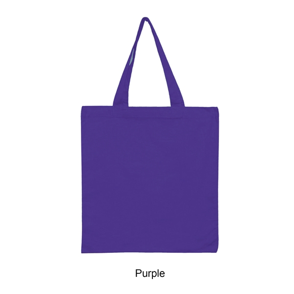 Purple color option for 6 Oz. 100% Cotton Canvas Tote Bag