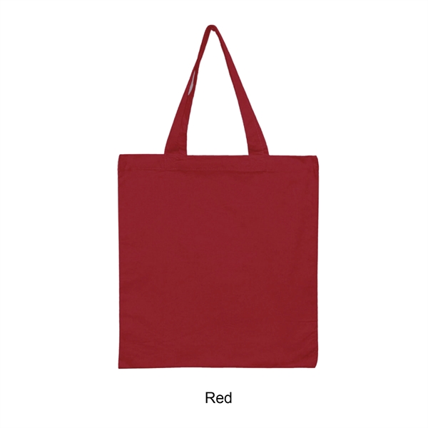 Red color option for 6 Oz. 100% Cotton Canvas Tote Bag