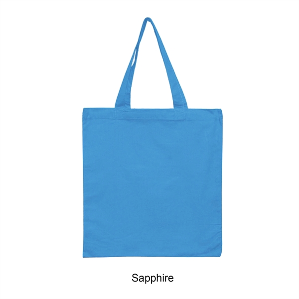 Sapphire color option for 6 Oz. 100% Cotton Canvas Tote Bag