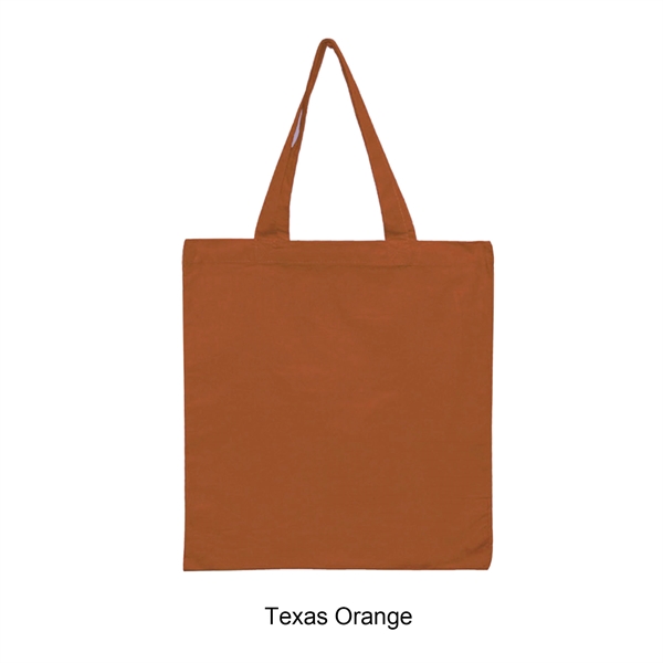 Texas Orange color option for 6 Oz. 100% Cotton Canvas Tote Bag