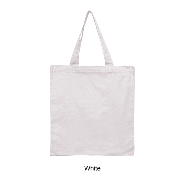 White color option for 6 Oz. 100% Cotton Canvas Tote Bag