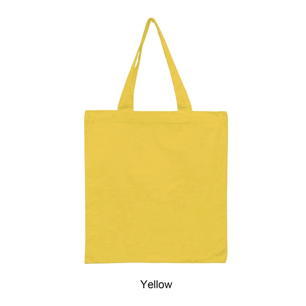 Yellow color option for 6 Oz. 100% Cotton Canvas Tote Bag