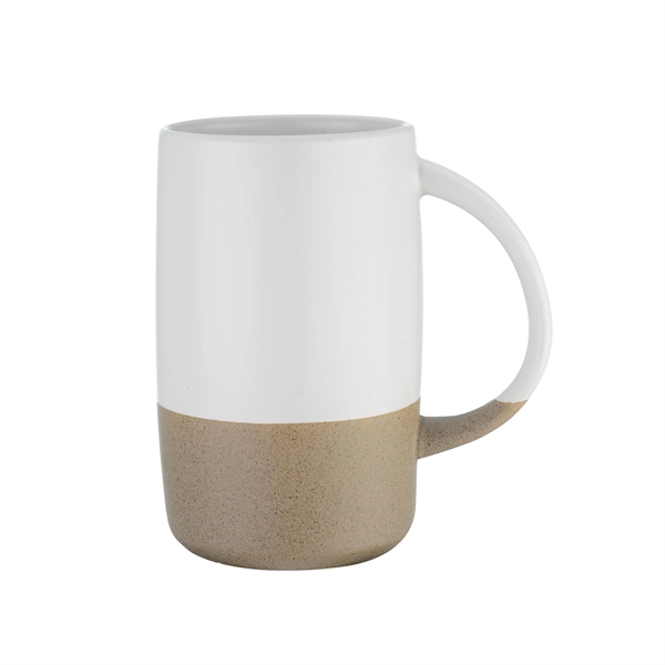White color option for 17 Oz. Two Tone Matte Textured Ceramic Mug With Gift Box