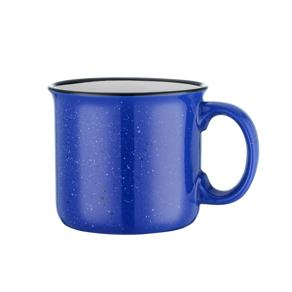 Blue color option for 15 Oz. Ceramic Speckled Campfire Coffee Mugs