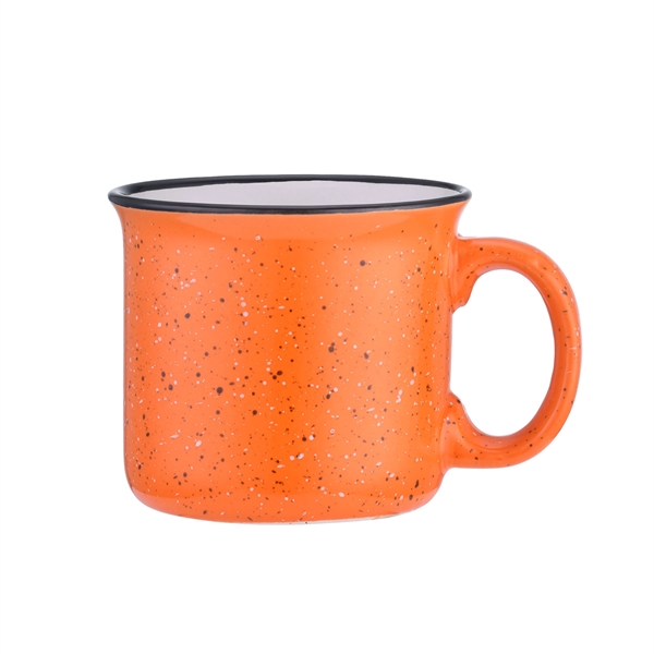 Orange color option for 15 Oz. Ceramic Speckled Campfire Coffee Mugs