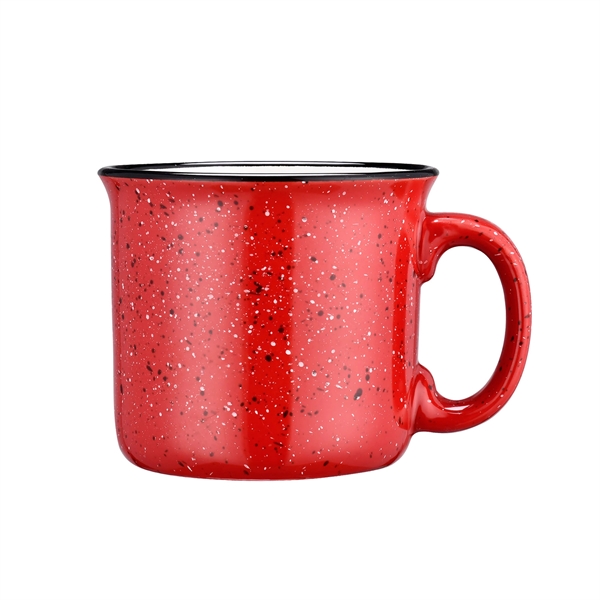 Red color option for 15 Oz. Ceramic Speckled Campfire Coffee Mugs