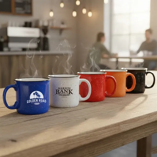 Main photo of 15 Oz. Ceramic Speckled Campfire Coffee Mugs