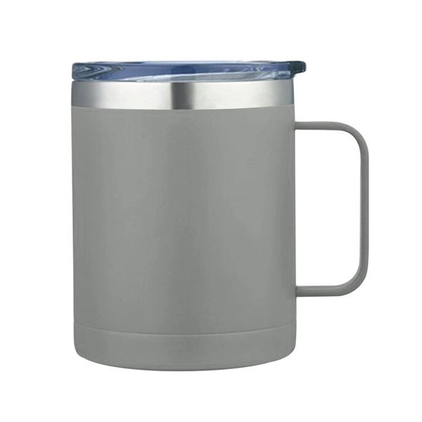 Gray color option for Glamping 14 Oz. Double Wall Stainless Mug W/Sliding Lid