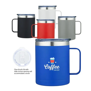 Photo of Glamping 14 Oz. Double Wall Stainless Mug W/Sliding Lid