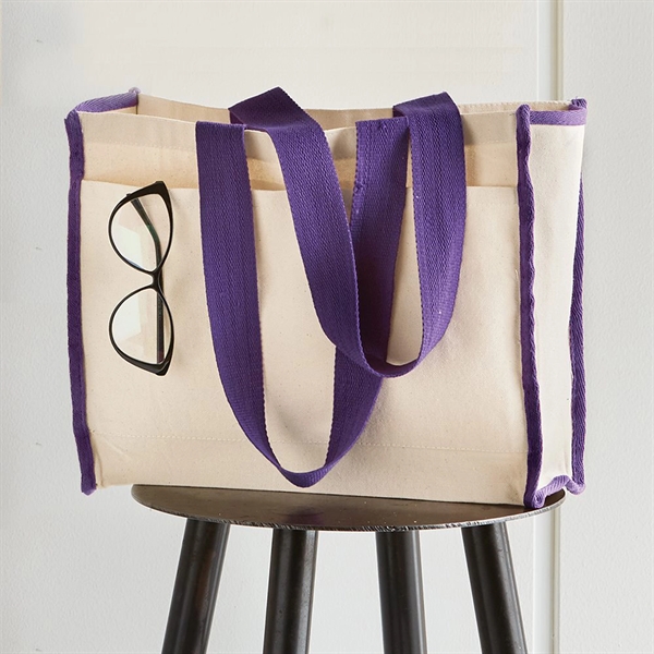 Navy Blue color option for 100% Heavy Duty 12 Oz. Cotton Canvas Bag