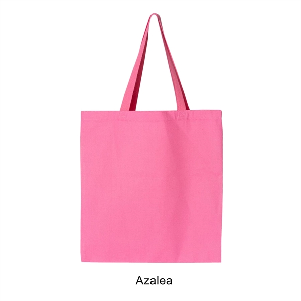 Azalea color option for 12 Oz. Canvas Promotional Colored Tote Bag