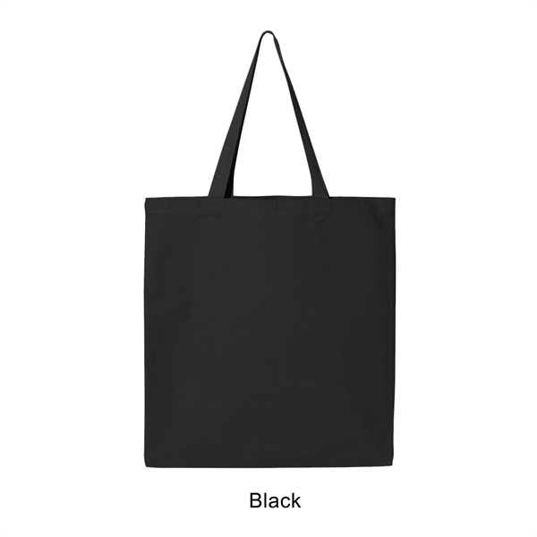 Black color option for 12 Oz. Canvas Promotional Colored Tote Bag