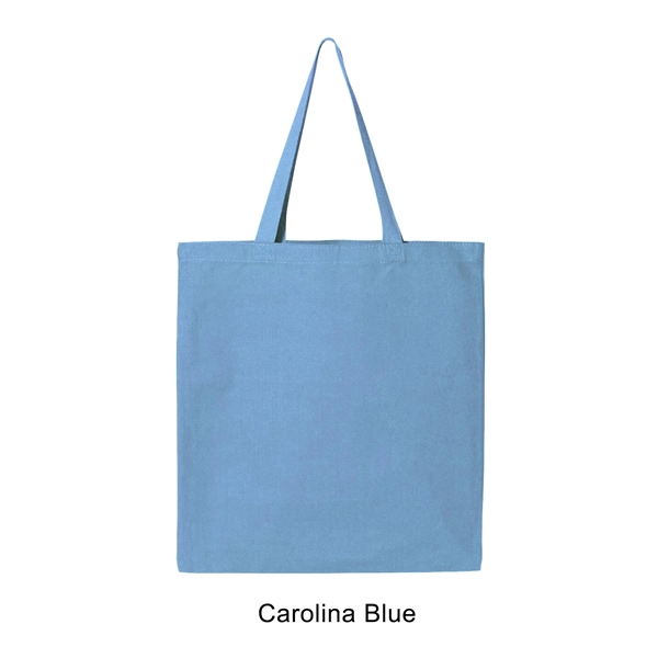 Carolina Blue color option for 12 Oz. Canvas Promotional Colored Tote Bag