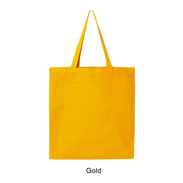 Gold color option for 12 Oz. Canvas Promotional Colored Tote Bag