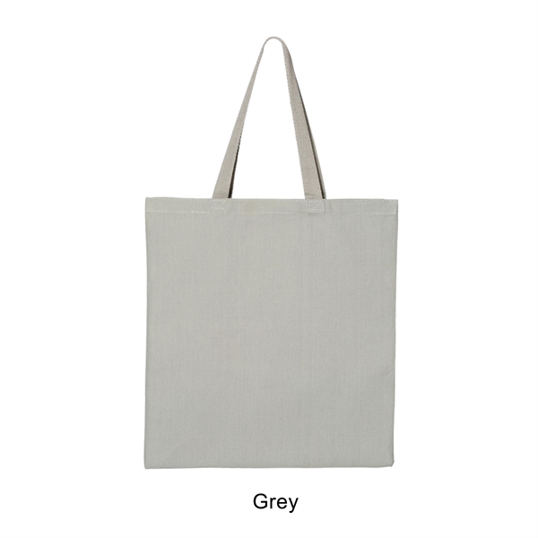 Gray color option for 12 Oz. Canvas Promotional Colored Tote Bag