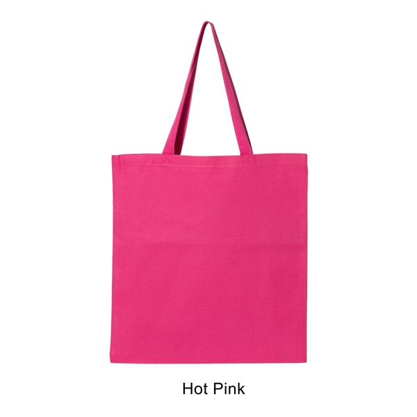 Hot Pink color option for 12 Oz. Canvas Promotional Colored Tote Bag