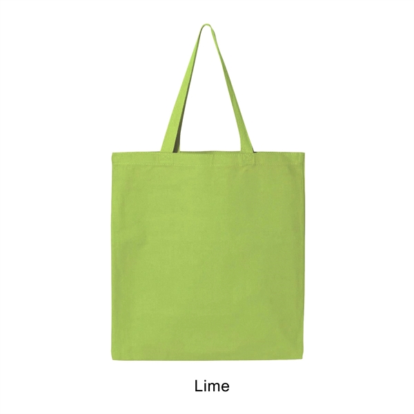 Lime Green color option for 12 Oz. Canvas Promotional Colored Tote Bag