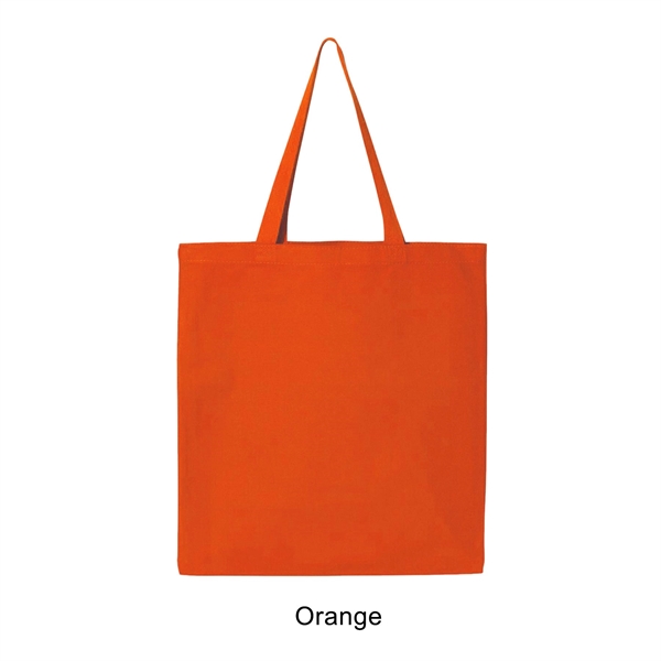 Orange color option for 12 Oz. Canvas Promotional Colored Tote Bag