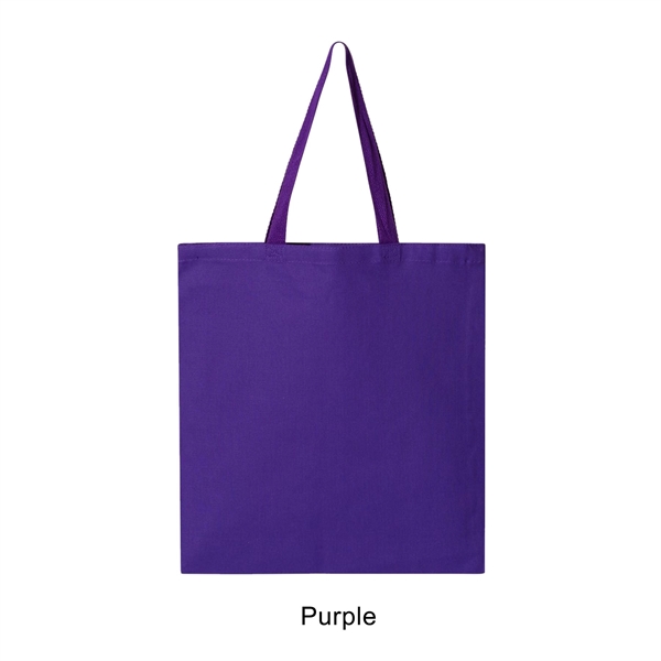 Purple color option for 12 Oz. Canvas Promotional Colored Tote Bag