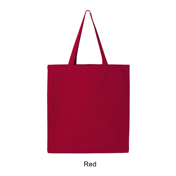 Red color option for 12 Oz. Canvas Promotional Colored Tote Bag