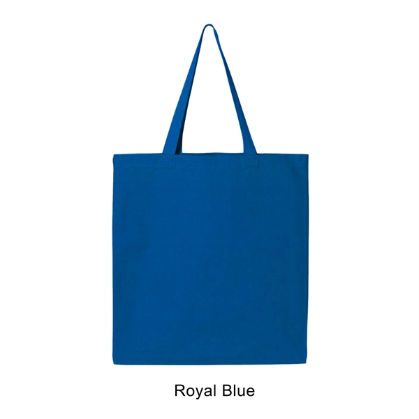Royal Blue color option for 12 Oz. Canvas Promotional Colored Tote Bag