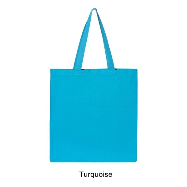 Turquoise color option for 12 Oz. Canvas Promotional Colored Tote Bag