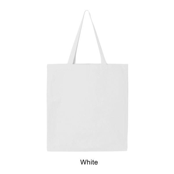 White color option for 12 Oz. Canvas Promotional Colored Tote Bag