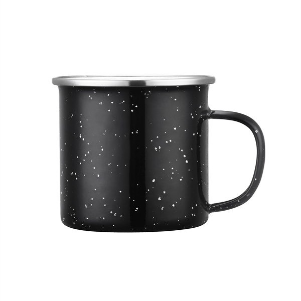Black color option for 16 Oz. Speckled Campfire Enameled Lined Iron Coffee Mug