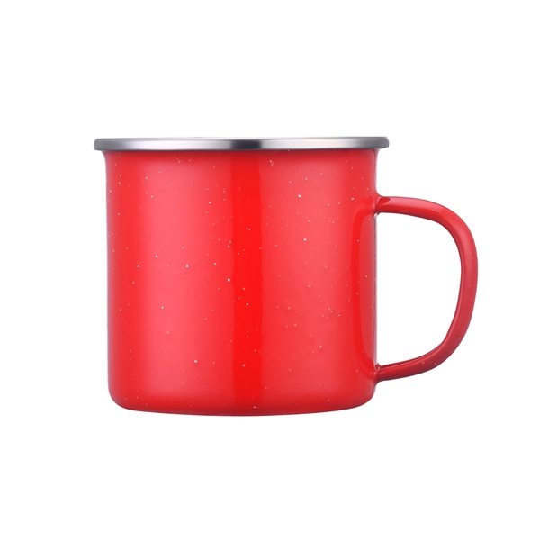 Red color option for 16 Oz. Speckled Campfire Enameled Lined Iron Coffee Mug