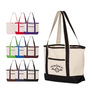 Photo of 12 Oz. Small Heavy Canvas Deluxe Pocket Tote Bag