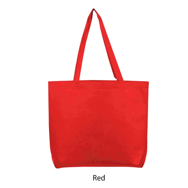 Red color option for 90+ Gsm Non Woven Open Tote Bag