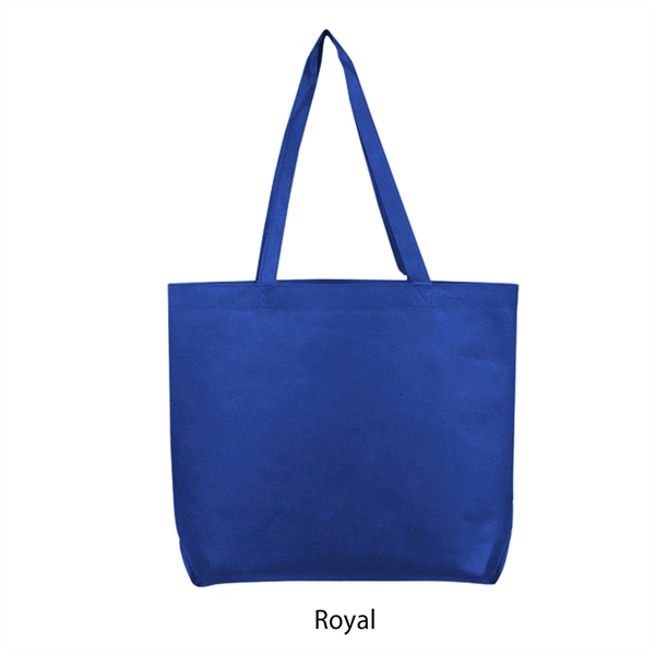 Royal Blue color option for 90+ Gsm Non Woven Open Tote Bag