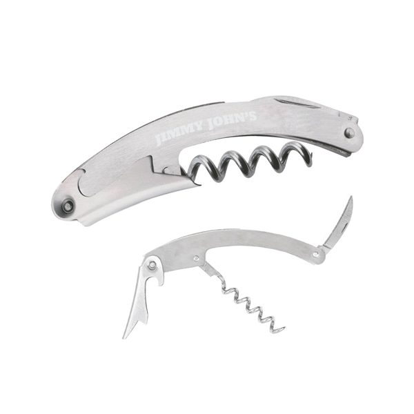 Silver color option for Stainless Steel Wine Opener/Corkscrew