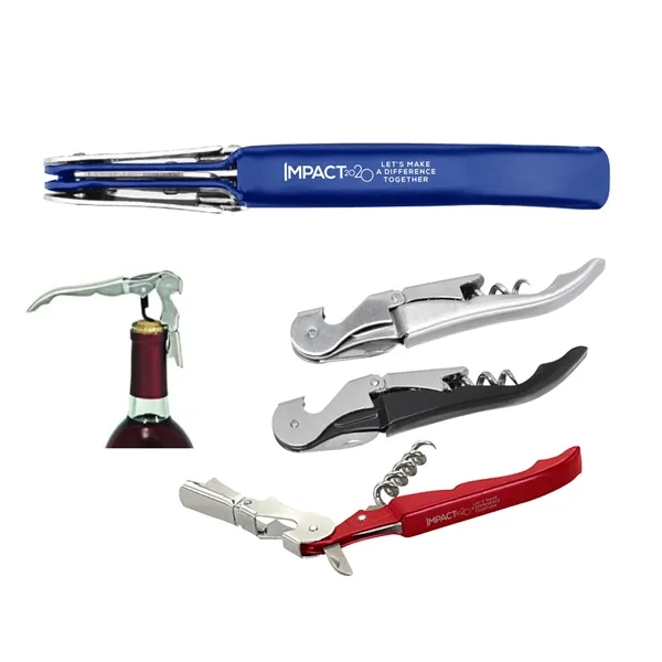 Silver color option for Professional Metal Wine Opener/Corkscrew