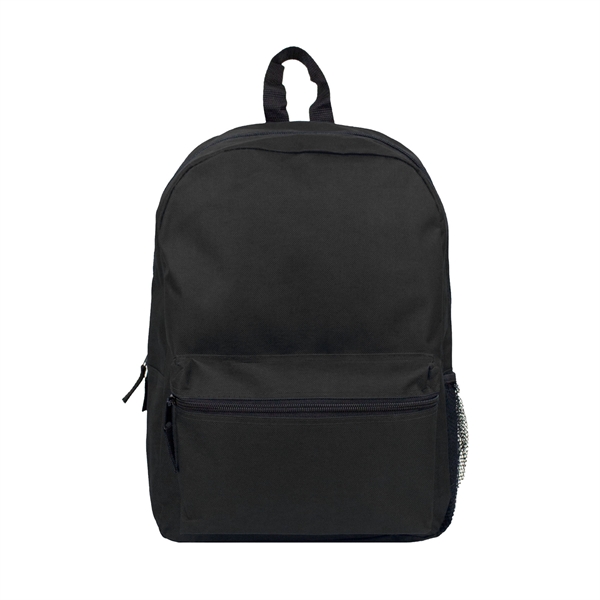 Black color option for 600 D Super Vales School Heavy Duty Backpack W/Mesh Pocket