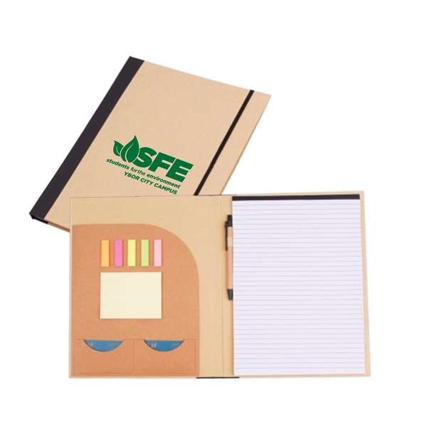 Beige color option for Eco Friendly Recycled Multi Purpose Pad Folio