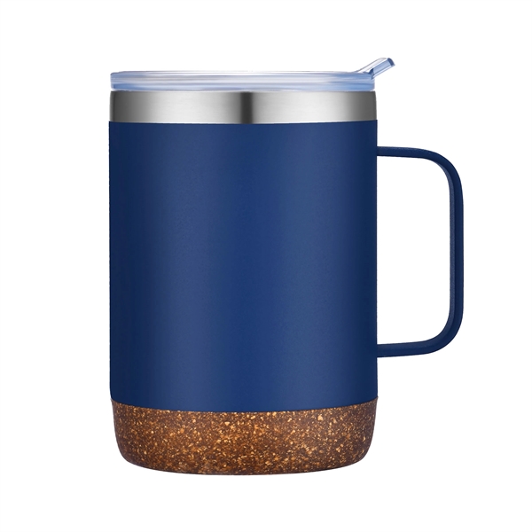 Blue color option for 22 Oz. Vacuum Mug With Cork Bottom