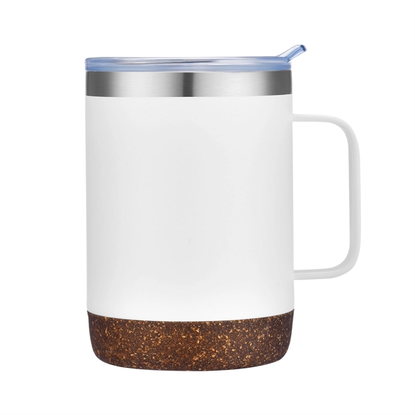 White color option for 22 Oz. Vacuum Mug With Cork Bottom