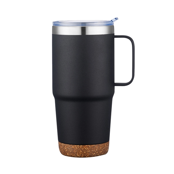 Black color option for 24 Oz. S/S Travel Mug With Cork Bottom