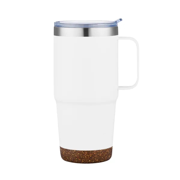 White color option for 24 Oz. S/S Travel Mug With Cork Bottom