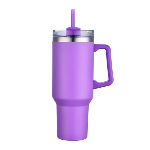Purple color option for 40 Oz. S/S Travel Mug With Handle & Straw
