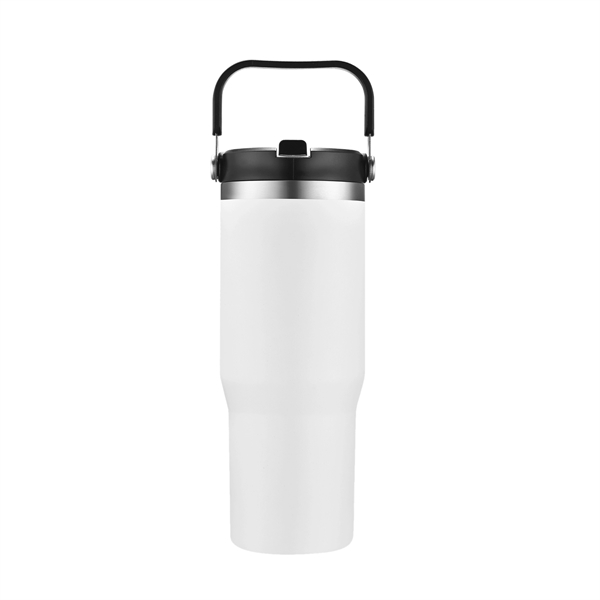 White color option for 30 Oz. Vacuum Travel Mug With Carrier