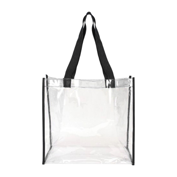 Black color option for Basic Clear Stadium Security Open Tote